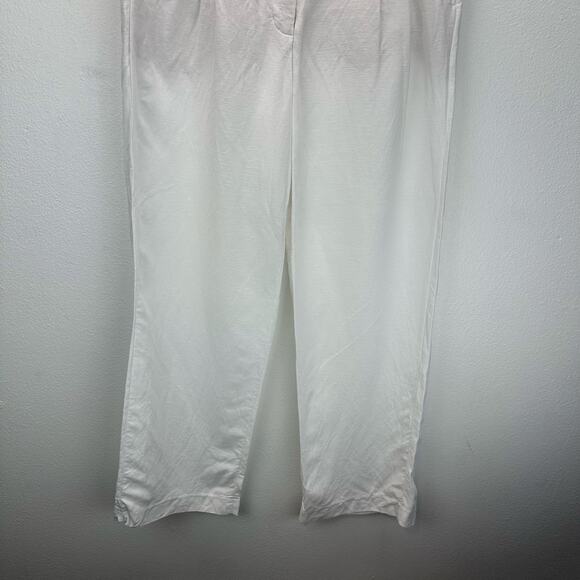 Aritzia The Effortless Pant CruiseLinen Wide Leg Linen pants White 14 - Picture 5 of 13